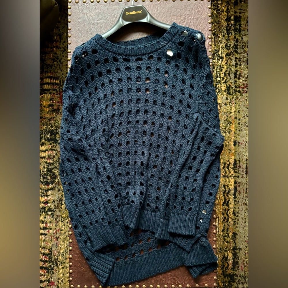 Lauren G Sweater NAVY BLUE